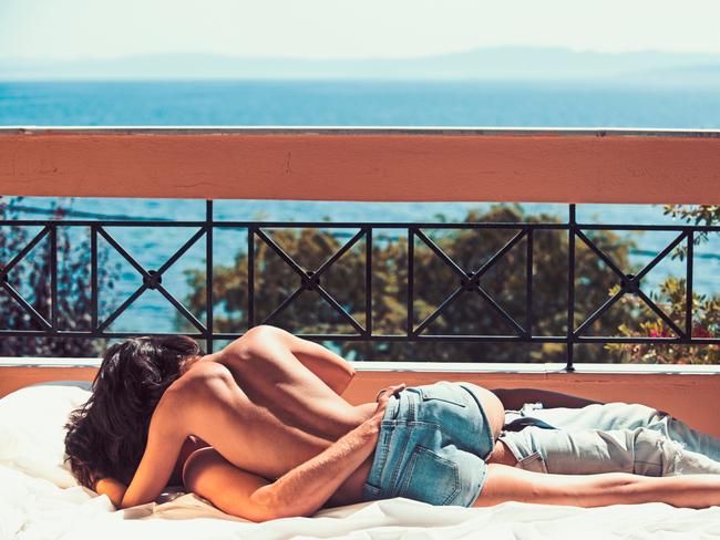 Couples who had sex on the balcony saw their heart rates escalate by an average of 66 per cent.