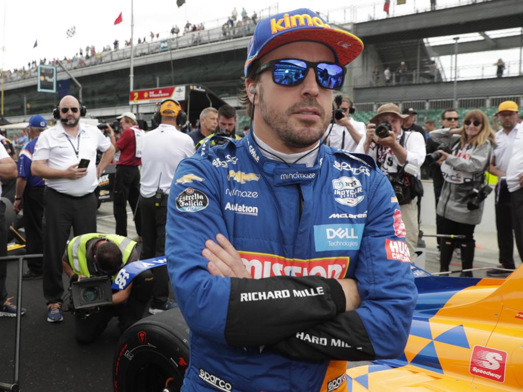 Fernando Alonso was left with egg on his face. (AP Photo/Michael Conroy)