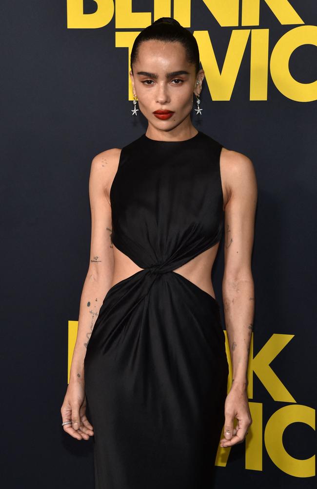 Zoe Kravitz co-wrote and directed Blink Twice. Picture: AFP