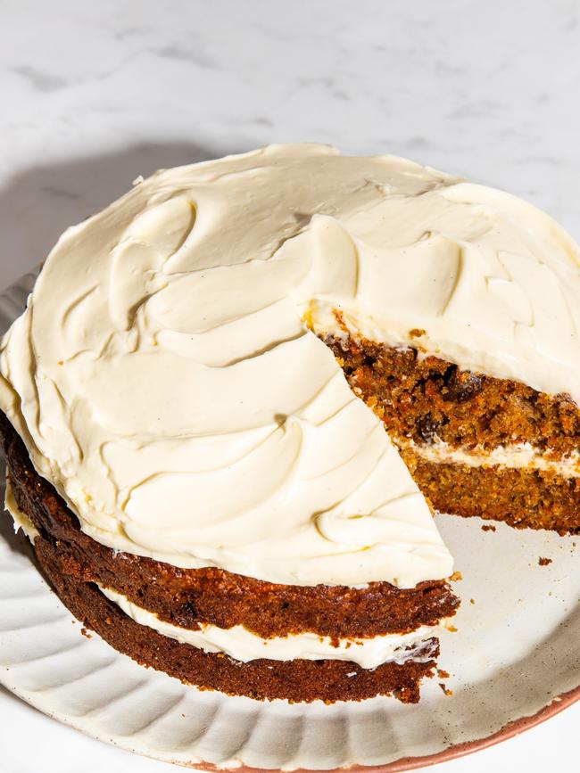 With cream cheese frosting. Picture: Nikki To