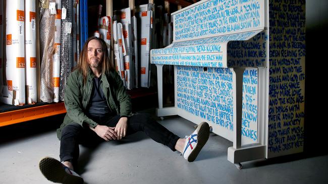 Singer, songwriter and composer Tim Minchin. That Jane Dempster/The Australian.