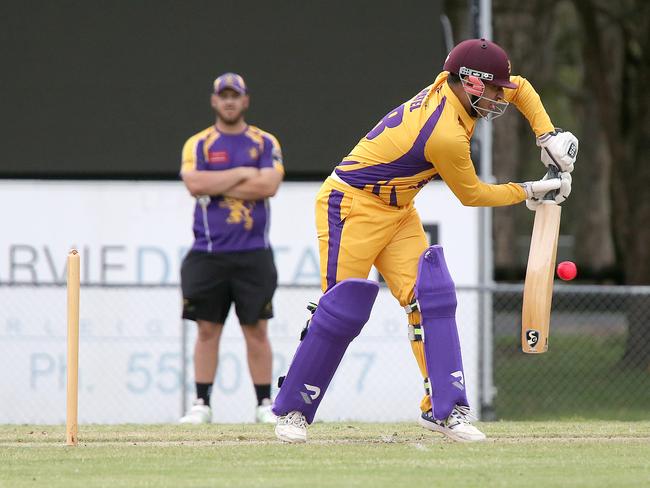 Palm Beach batsman Jai Patel. Photo: Mike Batterham