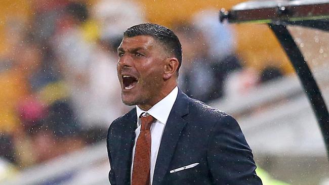 Former Brisbane Roar coach John Aloisi at Suncorp Stadium in December, 2018. (AAP Image/Jono Searle)