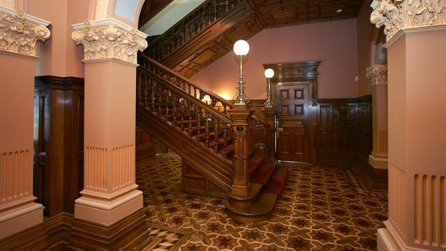 Inside Stonington mansion.