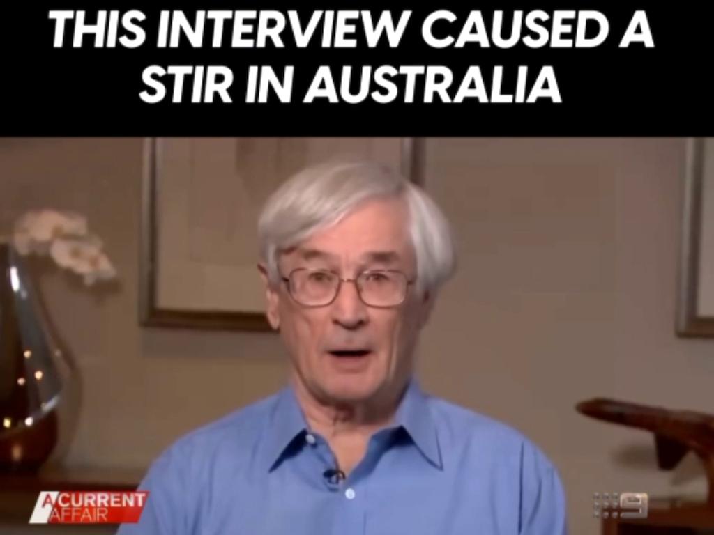 A scam video circulated on Facebook this month involving Dick Smith.