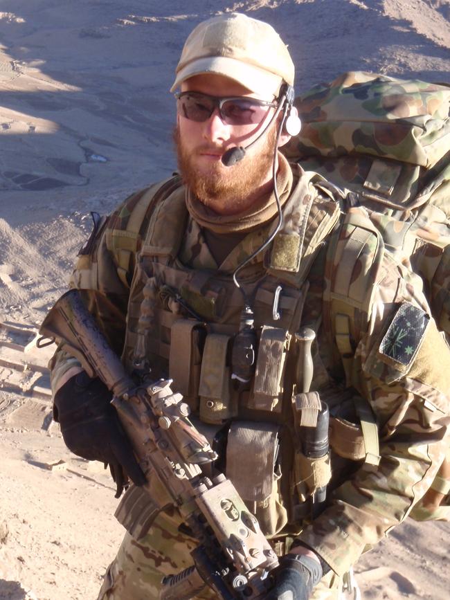 Veteran Nathan Bolton in Afghanistan in 2010. Picture: supplied