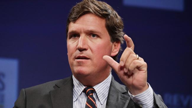 Fox News host Tucker Carlsonis leaving the company. Picture: AFP.