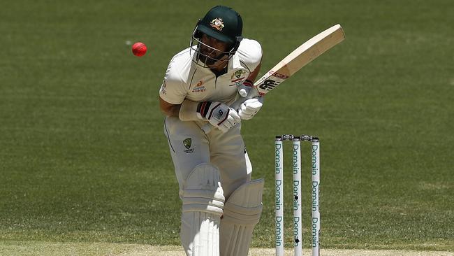 Matthew Wade cops a short one. Photo: Ryan Pierse/Getty Images