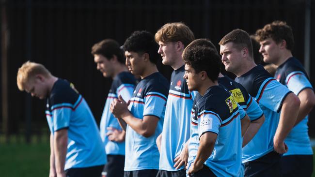 Gen Blues players training in Sydney ahead if the matches against the Reds. Pic: Supplied