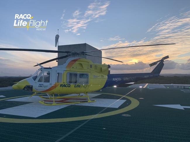 RACQ LifeFlight generic. helicopter. Rescue helicopter. airlift.