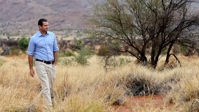 Aboriginal Affairs Minister Kyam Maher on his first visit to the APY Lands. Picture: Calum Robertson