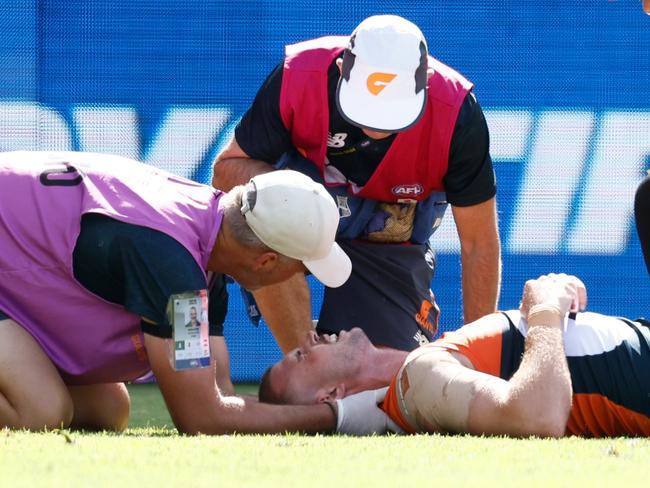 AFL halted as star suffers horror injury