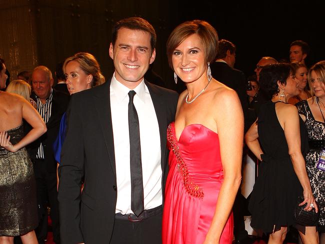 Karl Stefanovic and Cassandra Thorburn at the 2011 Logies. Picture: Scott Barbour/Getty Images