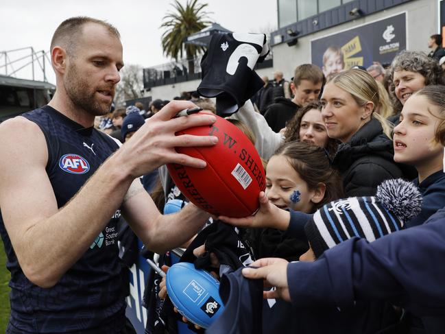 Sam Docherty is making a strong case to play in Carlton’s elimination final against Brisbane. Picture: Michael Klein