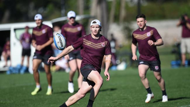 Harry Grant has been earmarked as a future star, playing for the Queensland Maroons under-20s.