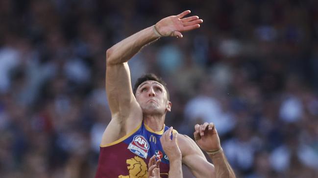 Brisbane big man Oscar McInerney once tried to give up his phone after 6pm, but didn’t last long. Picture: Daniel Pockett/AFL Photos/via Getty Images