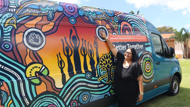 Artist Elaine Chambers-Hegarty painted the mural on the Better Together Health van.