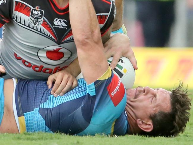 Gold Coast Titans star Greg Bird urges NRL to turn off referees'  microphones