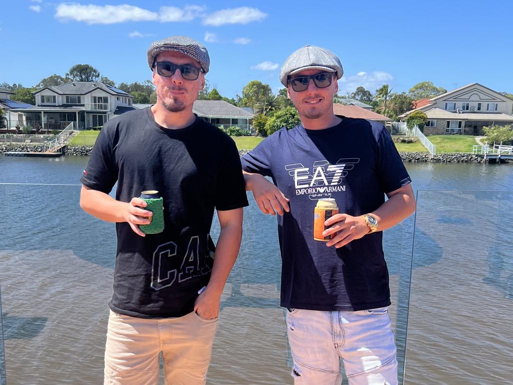 A catastrophic truck explosion took the life of 21-year-old Max Rourke (left), pictured with twin brother Zac.