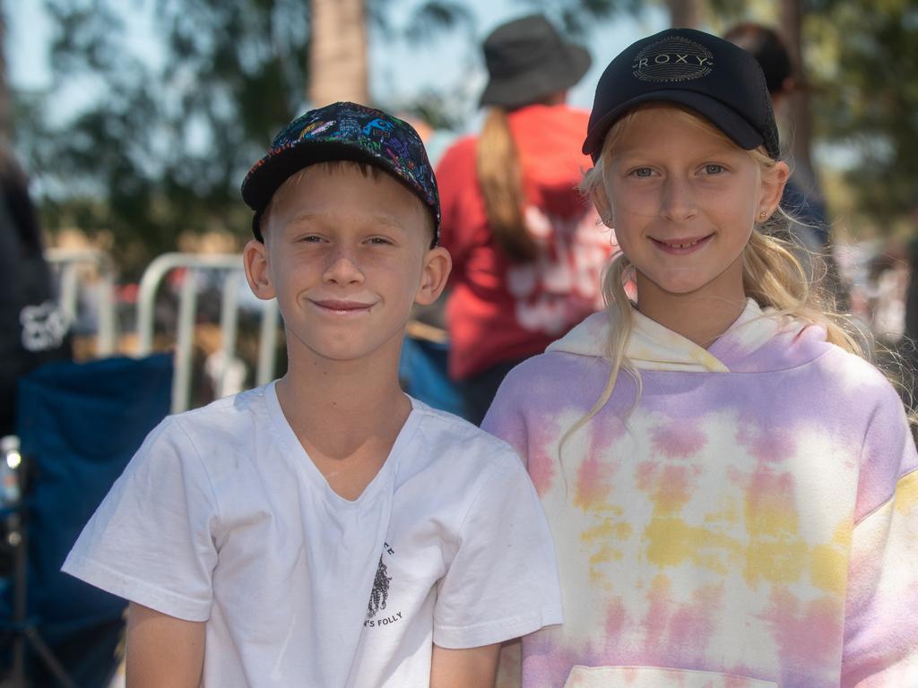 Stratton Walker and Eden Walker at Motorcycle Beach Races at Grasstree Beach Sunday 27 August 2023 Picture: Michaela Harlow