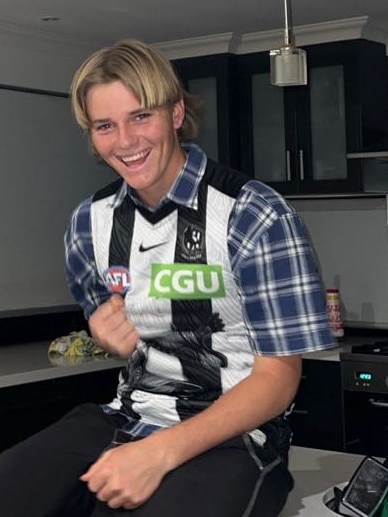 Nick Campo was a massive Collingwood fan. Picture: Supplied.
