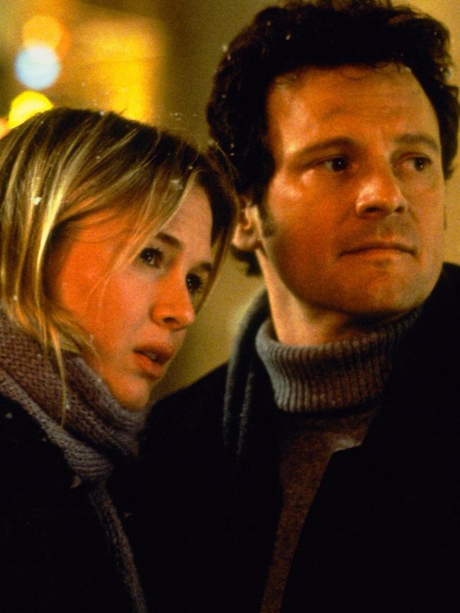 Renée Zellweger and Colin Firth in Bridget Jones's Diary.