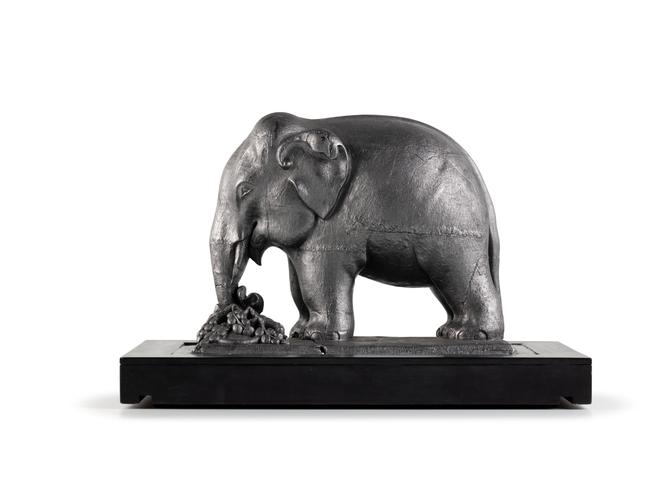 Carved graphite elephant sculpture, made in Ceylon (Sri Lanka) in 1875-1880. Picture: Michael Myers