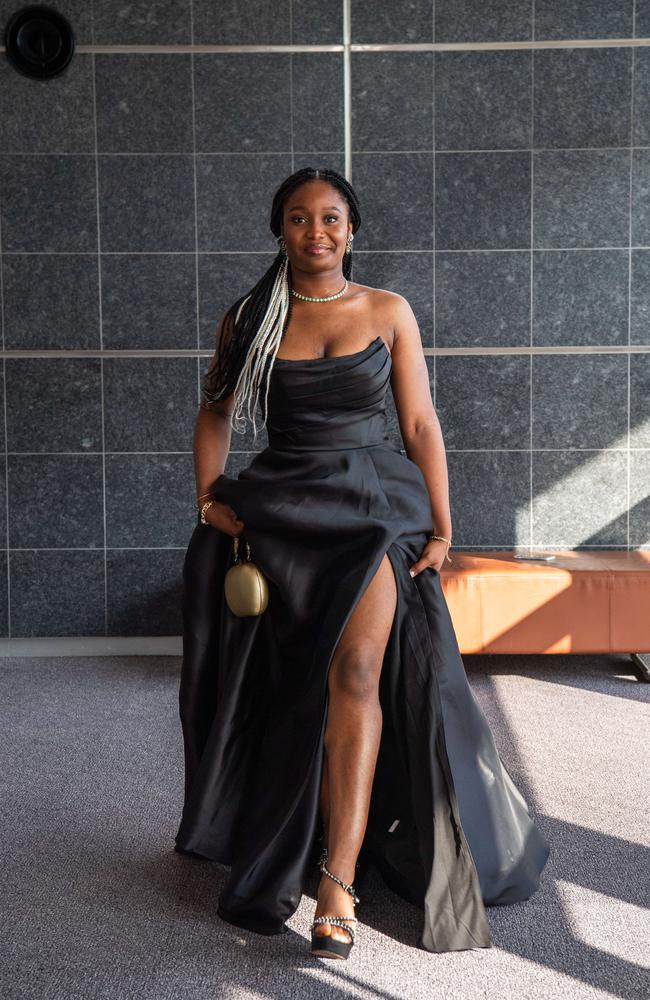 Emmanuella Ogo-okonkwo at the Year 12 School formals of Darwin High School at Darwin Convention Centre, Darwin. Picture: Pema Tamang Pakhrin.