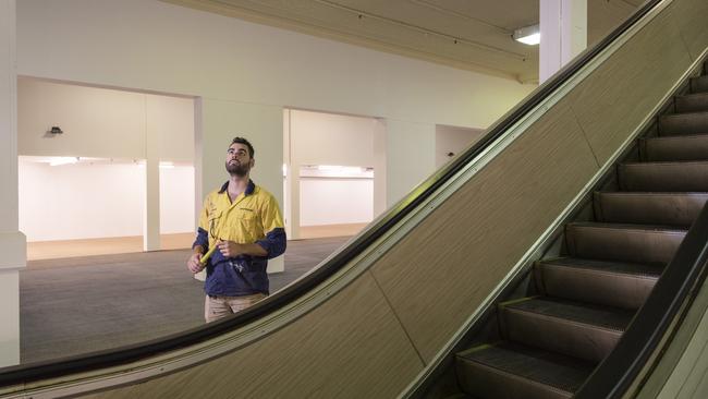 Antonio Otgianu of Northbuild inside the Pigott's building as owners Rowes detail plans for the historic Toowoomba CBD site, Monday, January 29, 2024. Picture: Kevin Farmer