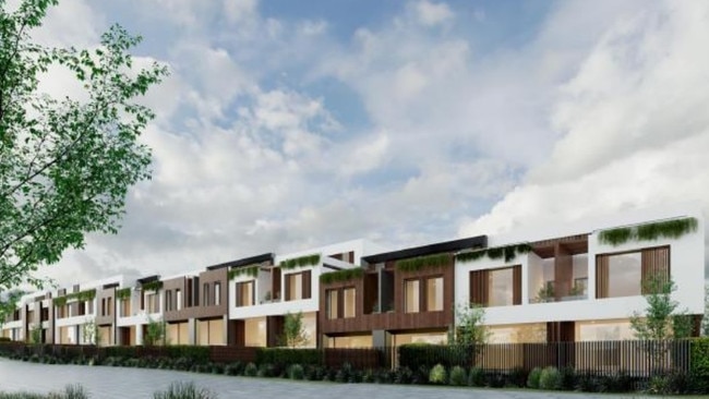 Plans lodged earlier this year for an $8 million 38-townhouse development in Bermagui, on the Far South Coast. Picture: Bega Valley Shire Council