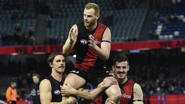 Adam Cooney hung up the boots after two years at Essendon.