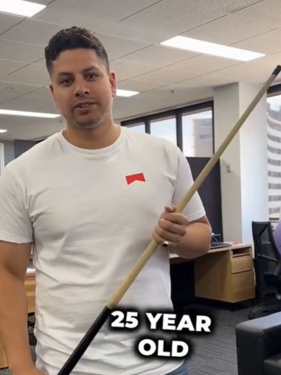 He says his staff actually want to come into the office to work. Picture:TikTok/KyleHunt