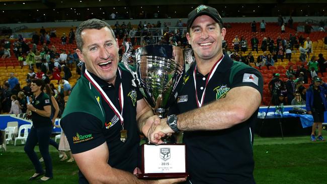 The pair’s Intrust Super Cup success was a huge achievement. Image: Darren England.