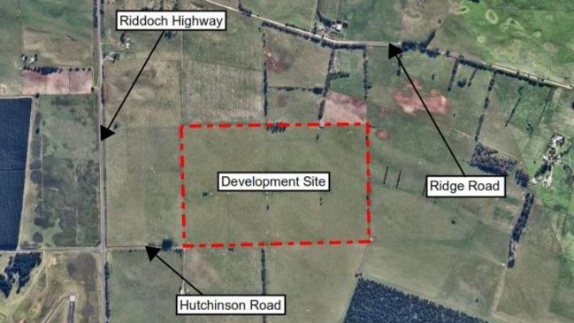 The Green Triangle Pellet Mill will be located off the intersection of Riddoch Highway, Airport Road and Hutchinson Road. Picture: Wood Beca.