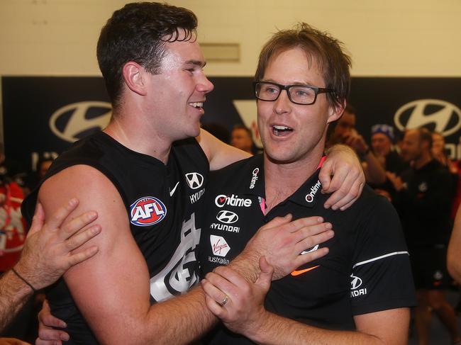 Teague was seen as a strong relationship builder when he took over at Carlton. Picture: Michael Klein