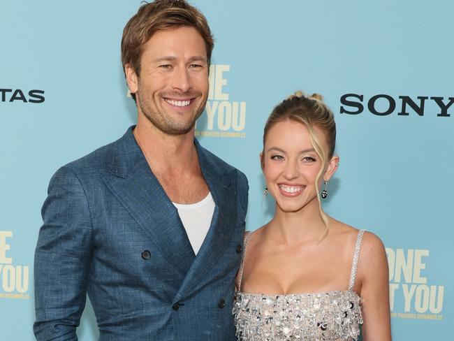 Glen Powell and Sydney Sweeney have assured they’re just friends. Picture: Dia Dipasupil/Getty Images