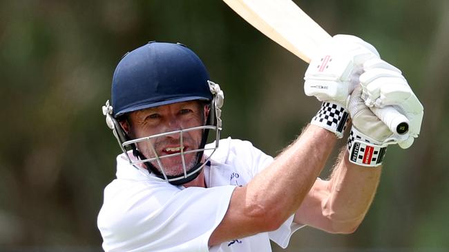 Robert Wise of Macleod bats during the Diamond Valley Cricket Association Barclay Shield Round 13 match between North Eltham Wanderers and Macleod at Eltham North Reserve in Melbourne, Victoria on February 22, 2025. (Photo by Josh Chadwick)