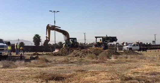 US Border Patrol Begins Construction on Prototype Walls Near Mexican Border. Credit - Twitter/CBP via Storyful