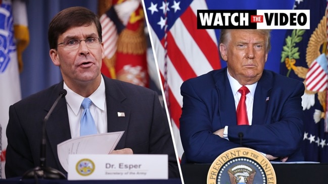 Trump fires US Defence Secretary Mark Esper