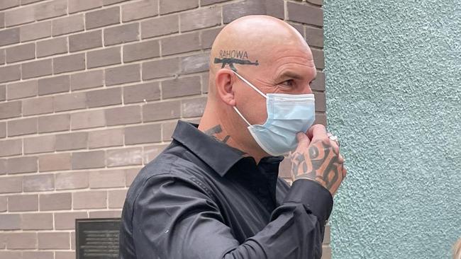 Desmond Liddington is the leader of white supremacist group called Firm 22. Picture: Ashleigh Tullis