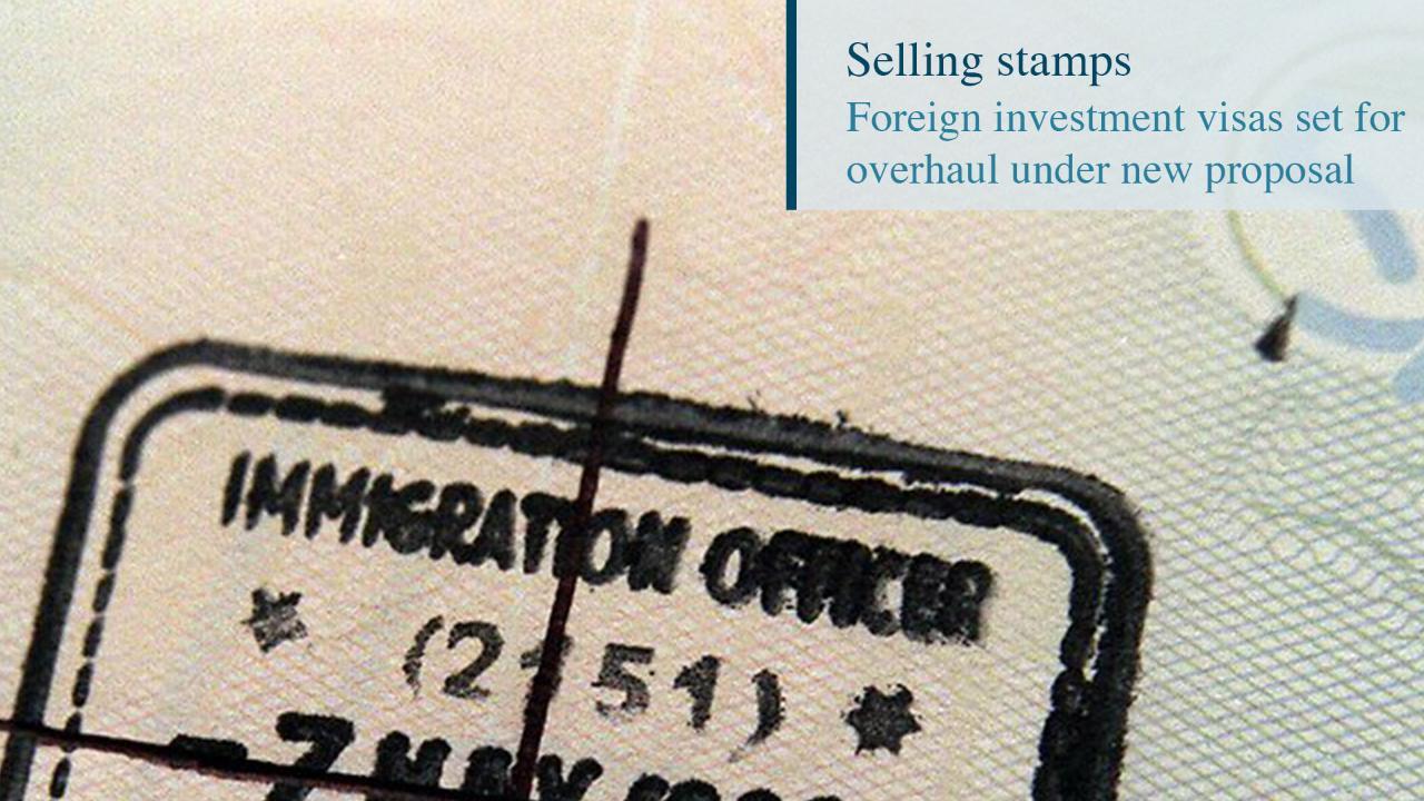 Raising the bar for investment visas