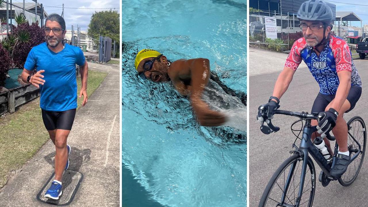 Kings Beach resident Edwardo Flores training for the Sunshine Coast Ironman.