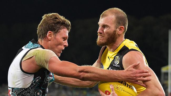 Brad Ebert says the Richmond game is the blueprint for Port Adelaide. Picture: Daniel Kalisz/Getty Images