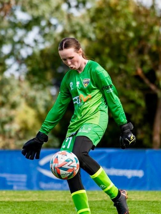 Madeline Gay is a very skilful goalkeeper for Geelong Galaxy. Picture: Geelong Galaxy.