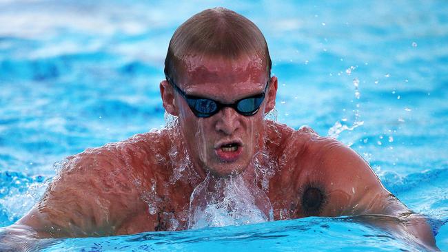 Cody Simpson admits he has been surprising himself with his times since returning to the pool. Picture: Nigel Hallett