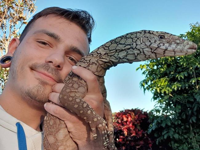 Snake wrangler Nathan Chetcuti. Picture: Supplied/Facebook