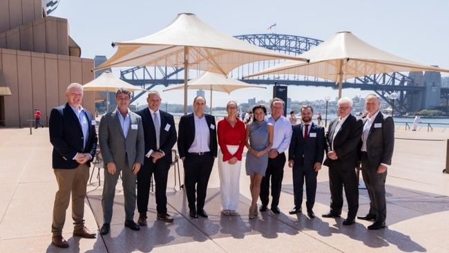 JMM Group Sydney Lunch speakers L-R:  Dr. Andrew Stephens, Brian Leedman, Shannon Green, Paul Lock, Melanie Leighton, Jane Morgan, Alex Passmore, JP Braga, Dennis Morton, Danny McCarthy. 