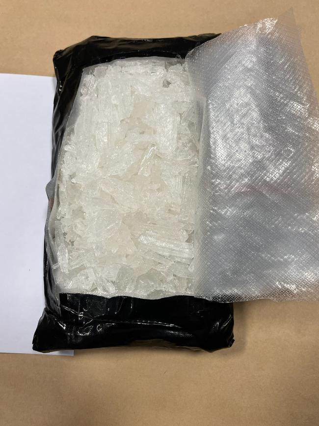 A man and a woman have been charged after 500g of ice was seized at Launceston Airport. Picture: Tasmania Police.