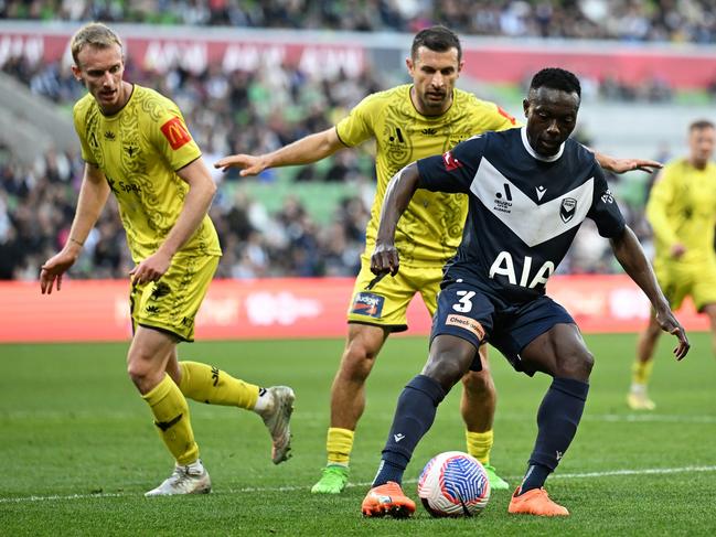 It was a tight tussle on Sunday. Picture: Getty Images