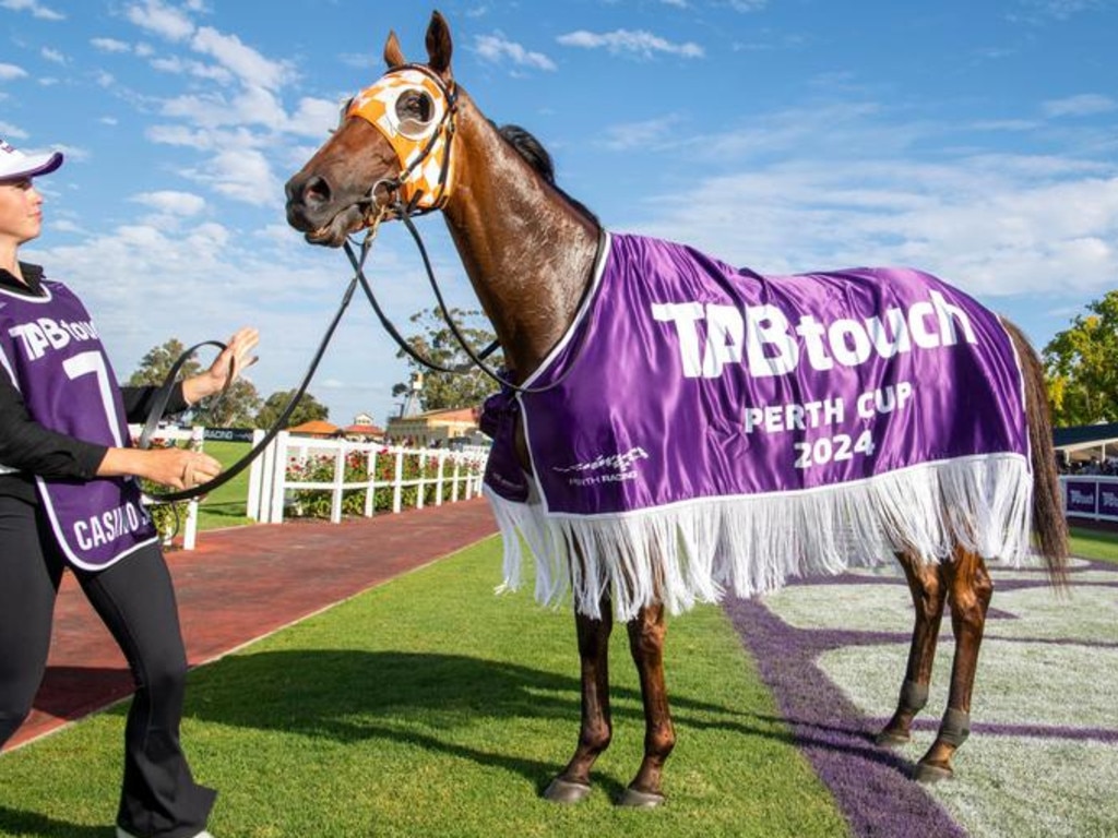 Casino Seventeen after winning the Perth Cup. Picture: Inglis